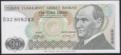 7.EMİSYON 1.TERTİP 10 LİRA B32 808243 ÇİLALTI ÇİL