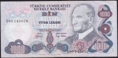 6.Emisyon 2.Tertip 1000 Lira D80 145020 Çok Temiz+