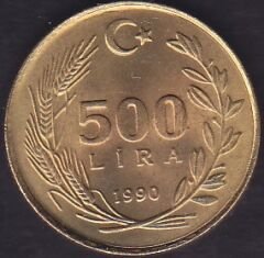 1990 Yılı 500 Lira Çilaltı