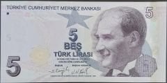 9.Emisyon 5.Tertip 5 Lira E002 747400 Çilaltı Çil