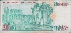 7.Emisyon 20 000 000 Lira E80 613695 Çok Temiz