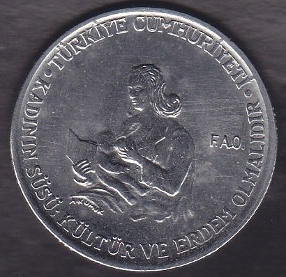1976 YILI 5 LİRA 1976 KADININ SÜSÜ FAO ÇİLALTI