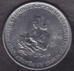 1976 YILI 5 LİRA 1976 KADININ SÜSÜ FAO ÇİLALTI