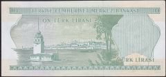 6.Emisyon 2.Tertip 10 Lira I43 220167 Çilaltı Çil