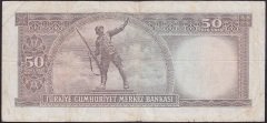 5.EMİSYON 7.TERTİP 50 LİRA S21 073933 ÇOK TEMİZ