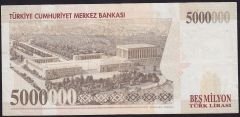 7.Emisyon 5 000 000 Lira E83 014855 Çok Temiz+