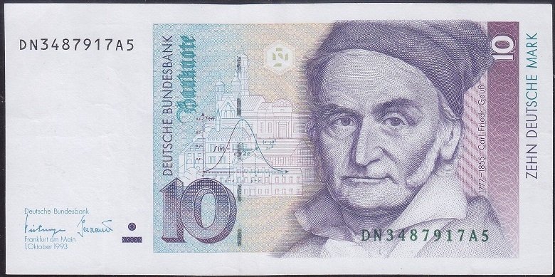 Almanya 10 Mark 1993 Çok Temiz +