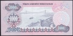 6.Emisyon 2.Tertip 1000 Lira D79 028356 Çilaltı ( Hafif Bombe Var )