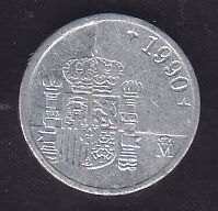 İspanya 1 Peseta 1990