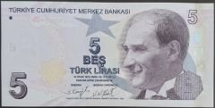 9.Emisyon 5.Tertip 5 Lira E001 5073xx Çil