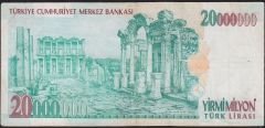 7.Emisyon 20 000 000 Lira E79 185197 Çok Temiz