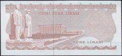 6.Emisyon 3.Tertip 20 Lira H09 066372 Çilaltı