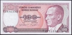 7.Emisyon 2.Tertip 100 Lira F28 614402 Çil