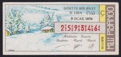1978 9 OCAK ÇEYREK BİLET
