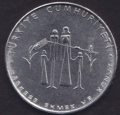 1977 YILI 2.5 LİRA  FAO  HERKESE EKMEK VE KONUT ÇİLALTI ÇİL