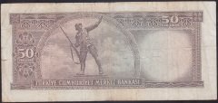 5.EMİSYON 7.TERTİP 50 LİRA R96 064376 ÇOK TEMİZ