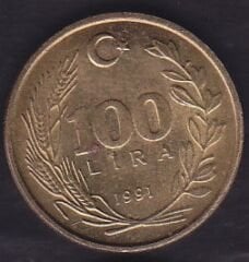 1991 Yılı 100 Lira