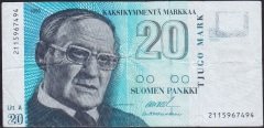 Finlandiya 20 Markka 1993 Çok Temiz