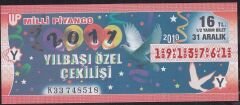 2010 31 Aralık Yarım Bilet - Y Serisi