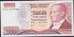 7.Emisyon 2.Tertip 20000 Lira G17 200796 Çilaltı