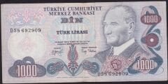6.Emisyon 2.Tertip 1000 Lira D58 692909 Çok Temiz