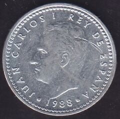 İspanya 1 Peseta 1988