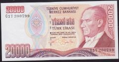 7.Emisyon 2.Tertip 20000 Lira G17 200799 Çilaltı