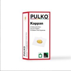 25 mm Kendinden Yapışkanlı Karton Madeni Para Kapaması, Beyaz - 25'lik Paket Pulko
