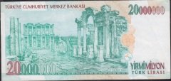 7.Emisyon 20 000 000 Lira H88 232806 Çok Temiz +