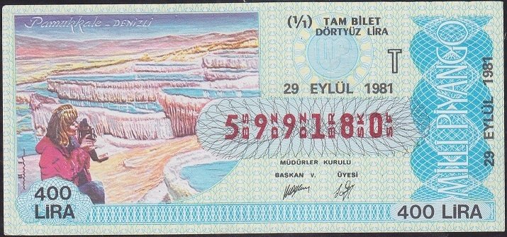 1981 29 Eylül Tam Bilet - T Serisi
