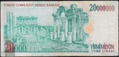 7.Emisyon 20 000 000 Lira E67 761297 Temiz ( Bant var )