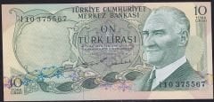 6.Emisyon 2.Tertip 10 Lira I10 375567 Çilaltı Çil