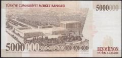 7.Emisyon 5 000 000 Lira E70 847339 Çok Temiz+