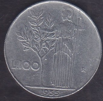 İTALYA 100 LİRET 1955