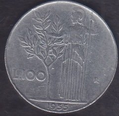 İTALYA 100 LİRET 1955