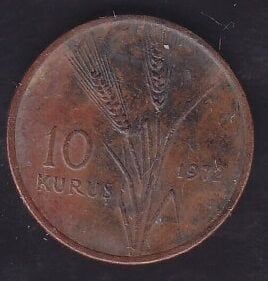 1972 Yılı 10 Kuruş