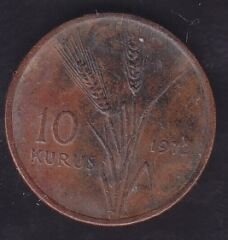 1972 Yılı 10 Kuruş