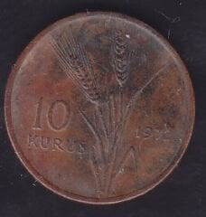 1972 Yılı 10 Kuruş