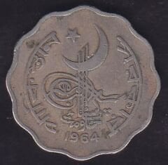 Pakistan 10 Paisa 1964