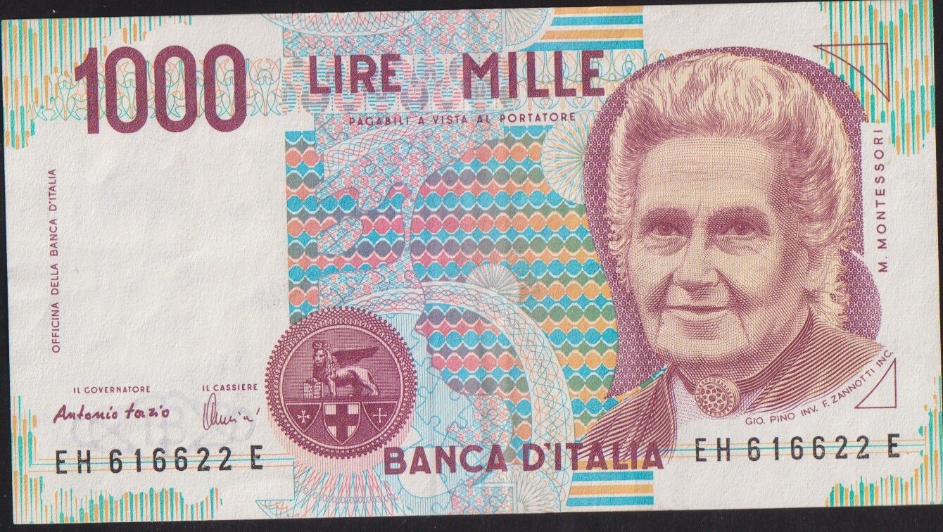 İtalya 1000 Lire 1990 Çok Çok Temiz+