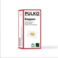 27.5 mm Kendinden Yapışkanlı Karton Madeni Para Kapaması, Beyaz - 25'lik Paket Pulko
