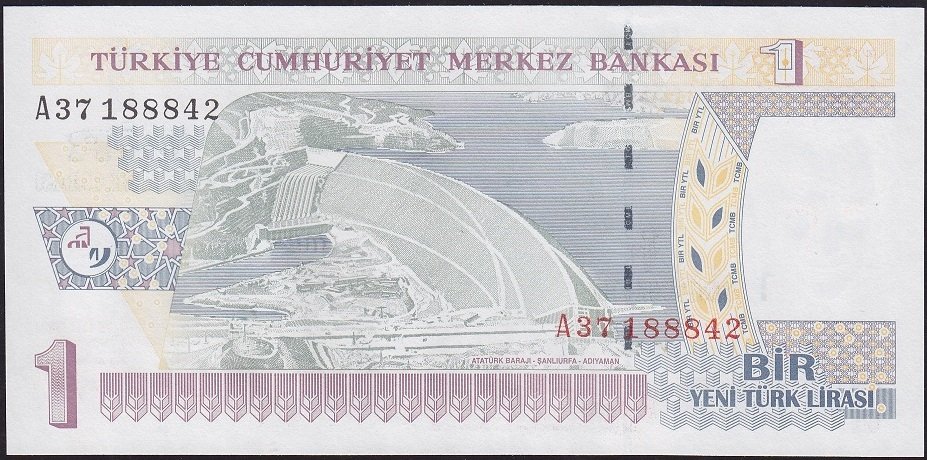 8.Emisyon 1 YTL A37 188842 Çilaltı Çil