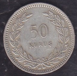 1948 Yılı 50 Kuruş Gümüş