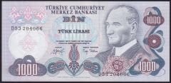 6.Emisyon 2.Tertip 1000 Lira D53 204066 Çilaltı