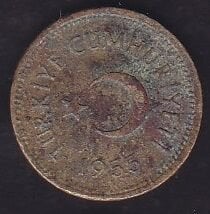 1955 Yılı 5 Kuruş