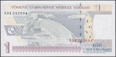 8.Emisyon 1 YTL A34 242694 Çilaltı Çil