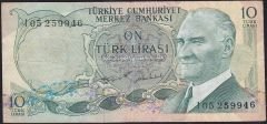 6.Emisyon 2.Tertip 10 Lira I05 259946 Çok Temiz
