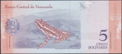 Venezuela 5 Bolivares 2018 Çil 111
