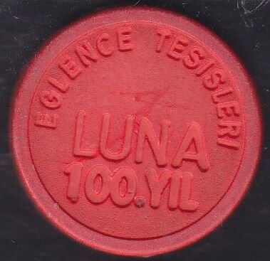 Luna 100.yıl Lunapark Jetonu Kırmızı