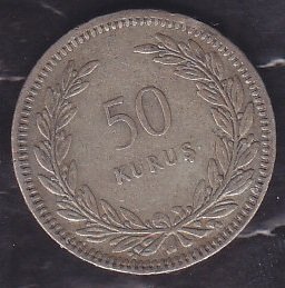 1947 Yılı 50 Kuruş Gümüş